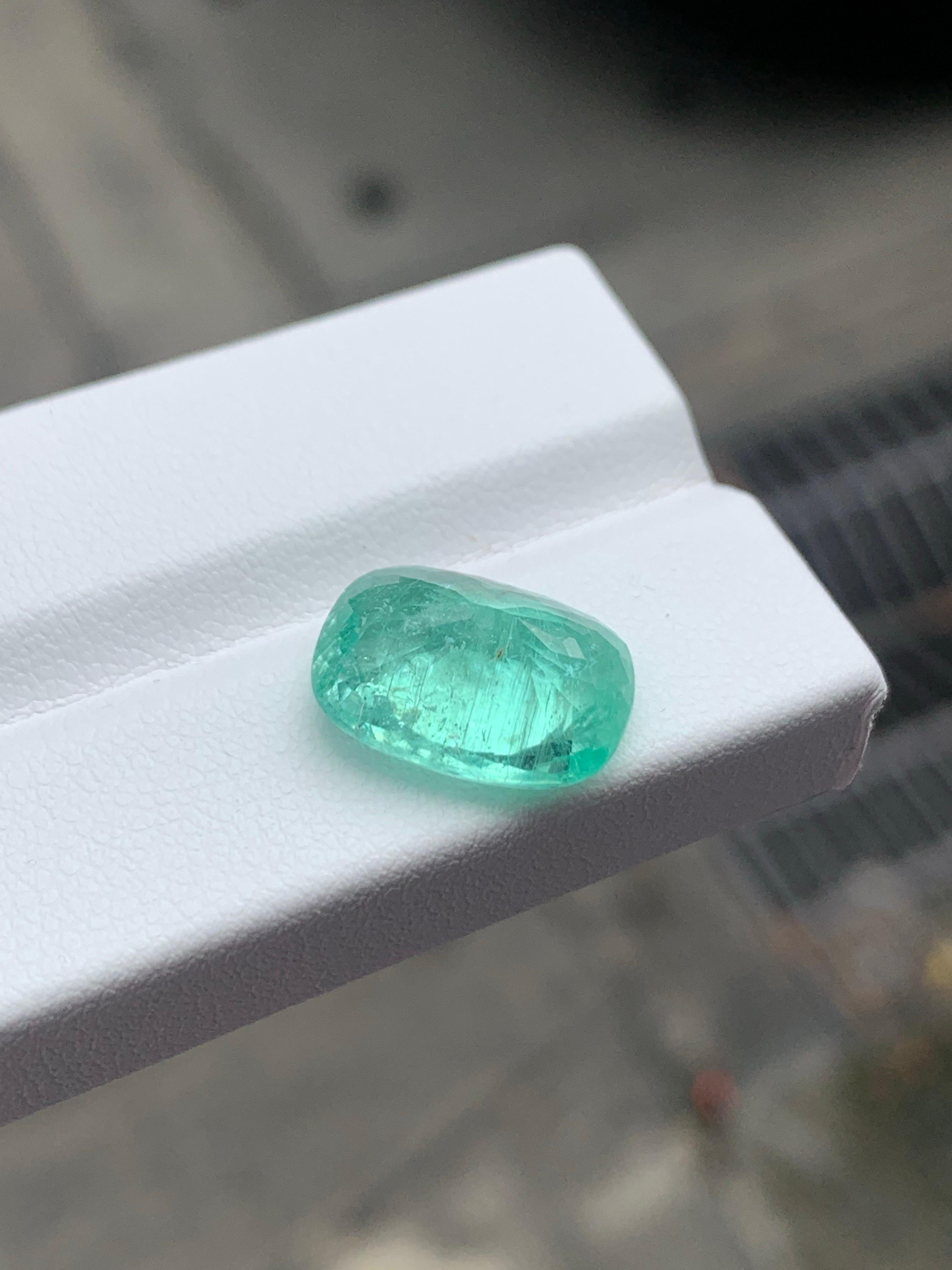 ICA Certified 7.37 Carat Natural Loose Paraiba Tourmaline Cushion Shape Gemstone (pierre précieuse en forme de coussin) Neuf - En vente à Peshawar, PK