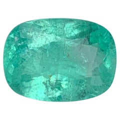 ICA Certified 7.37 Carat Natural Loose Paraiba Tourmaline Cushion Shape Gemstone