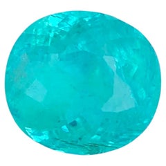 ICA Certified Blue Green Paraiba Tourmaline 5.07 Ct Cushion Cut Loose Gemstone