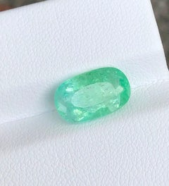 ICA Certified Bluish Green Paraiba Tourmaline 4.44 Ct Cushion Cut Loose Gemstone