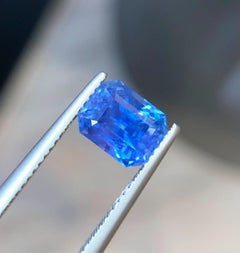 ICA-zertifizierter natürlicher blauer Saphir, 3.17 Karat, Achtkant-Schliff, loser Edelstein für einen Ring