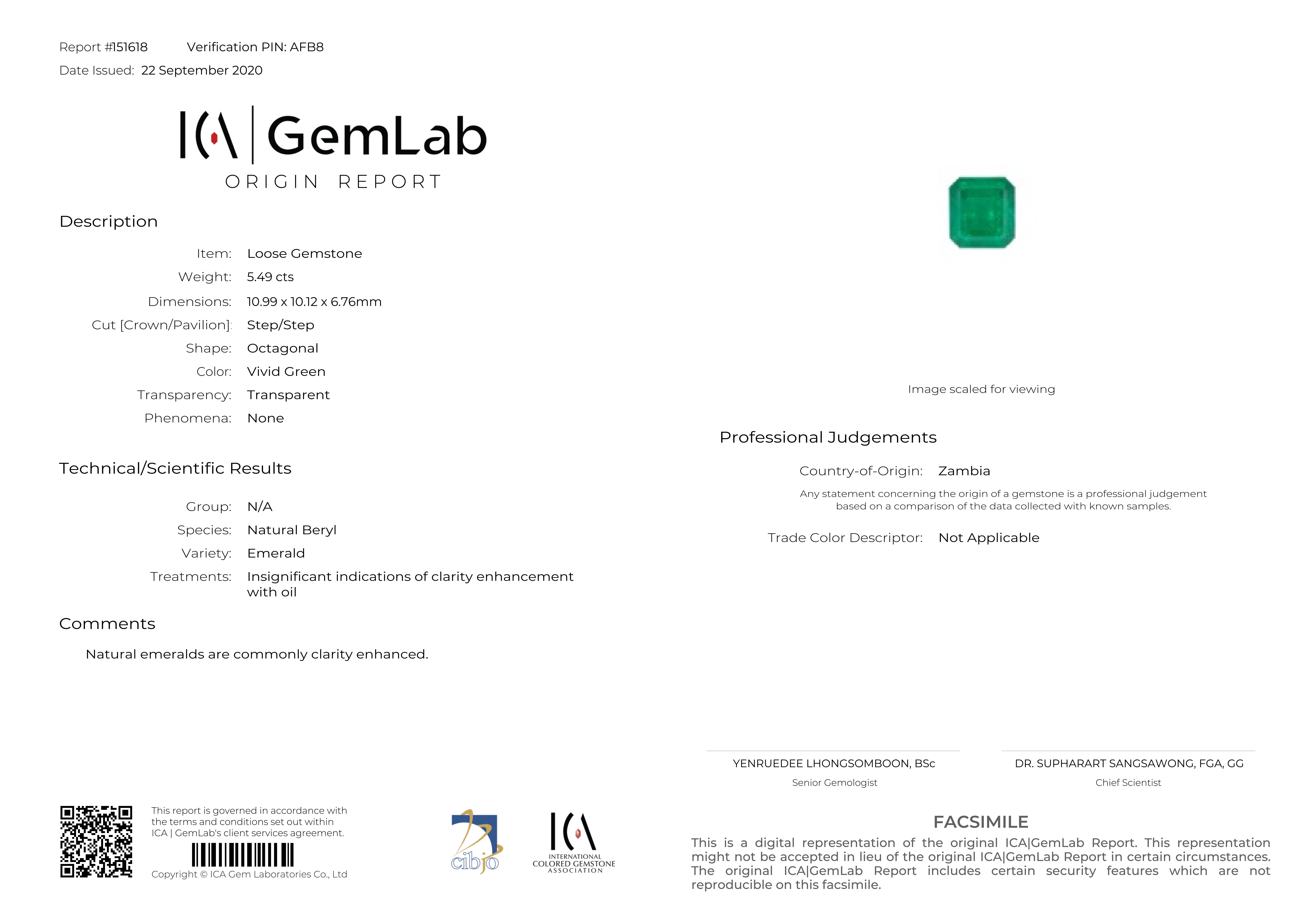 ICA LAB 5.49 Carat UNTREATED VIVID Green Emerald Ring In condizioni Nuovo in vendita a Chicago, IL