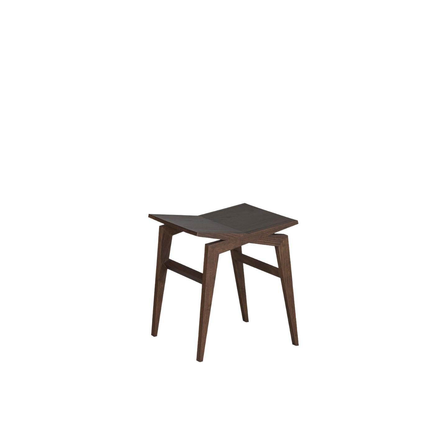 Low stool made of ash
wood.
Design by Itamar Harari 
Made in Italy by Morelato
 