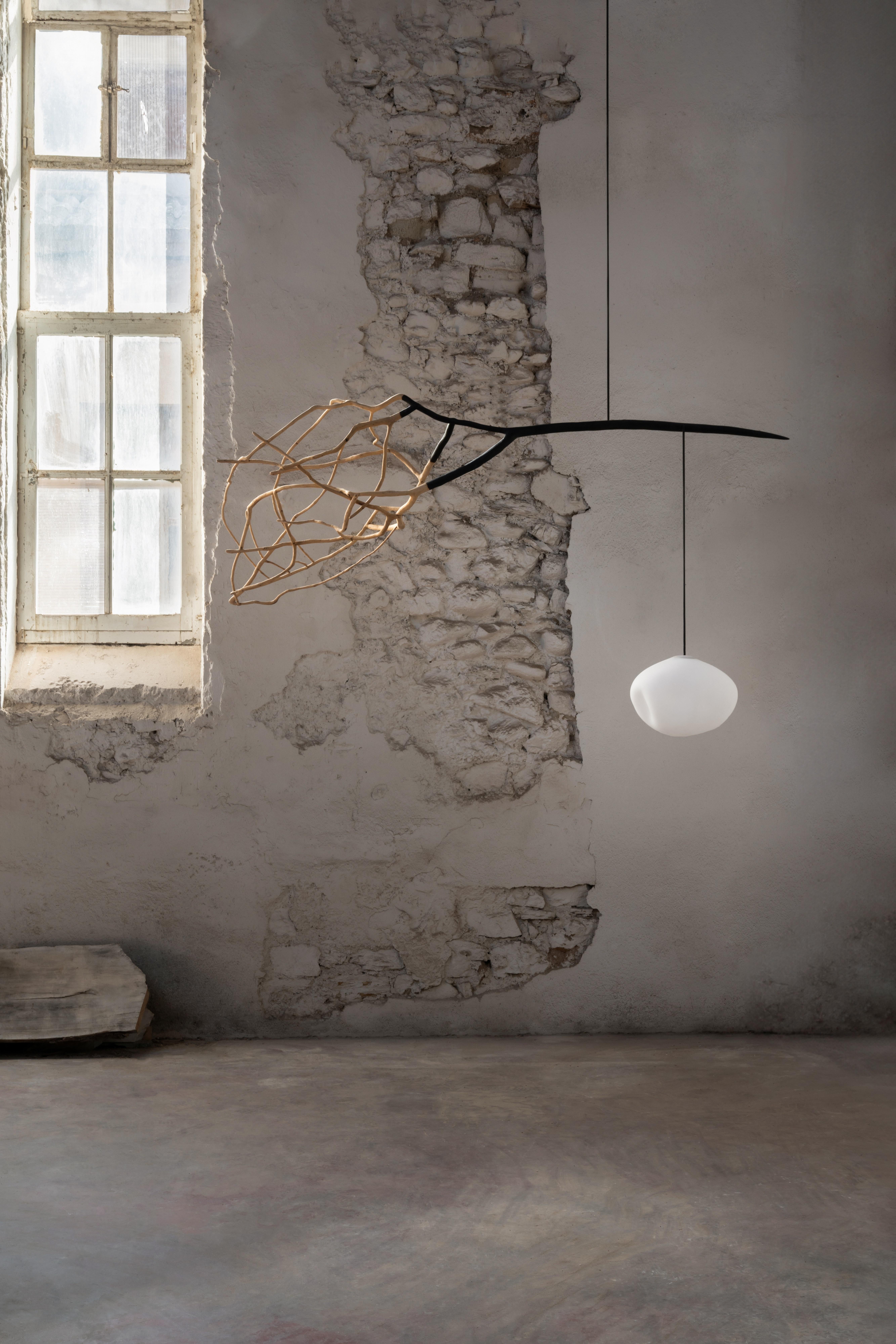 Icarus Suspension Lamp by Jérôme Pereira
Unique Piece
Dimensions: D 70 x W 60 x H 180 cm
Materials: Oak tree, blown glass

All our lamps can be wired according to each country. If sold to the USA it will be wired for the USA for instance.

Jérôme