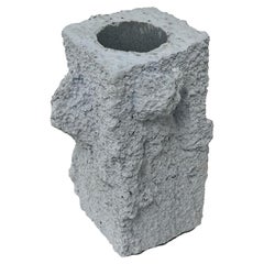 ICC sculptural concrete vase (blue)