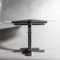 Ice Aluminum and Acrylic Glass Side Table by Baka Studio