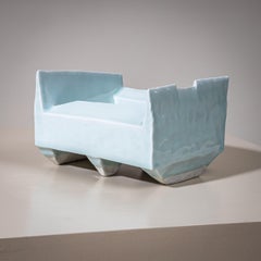 Ciotola blu ghiaccio “Kayho n. 13” dell’artista ceramista Masamichi Yoshikawa, XXI secolo