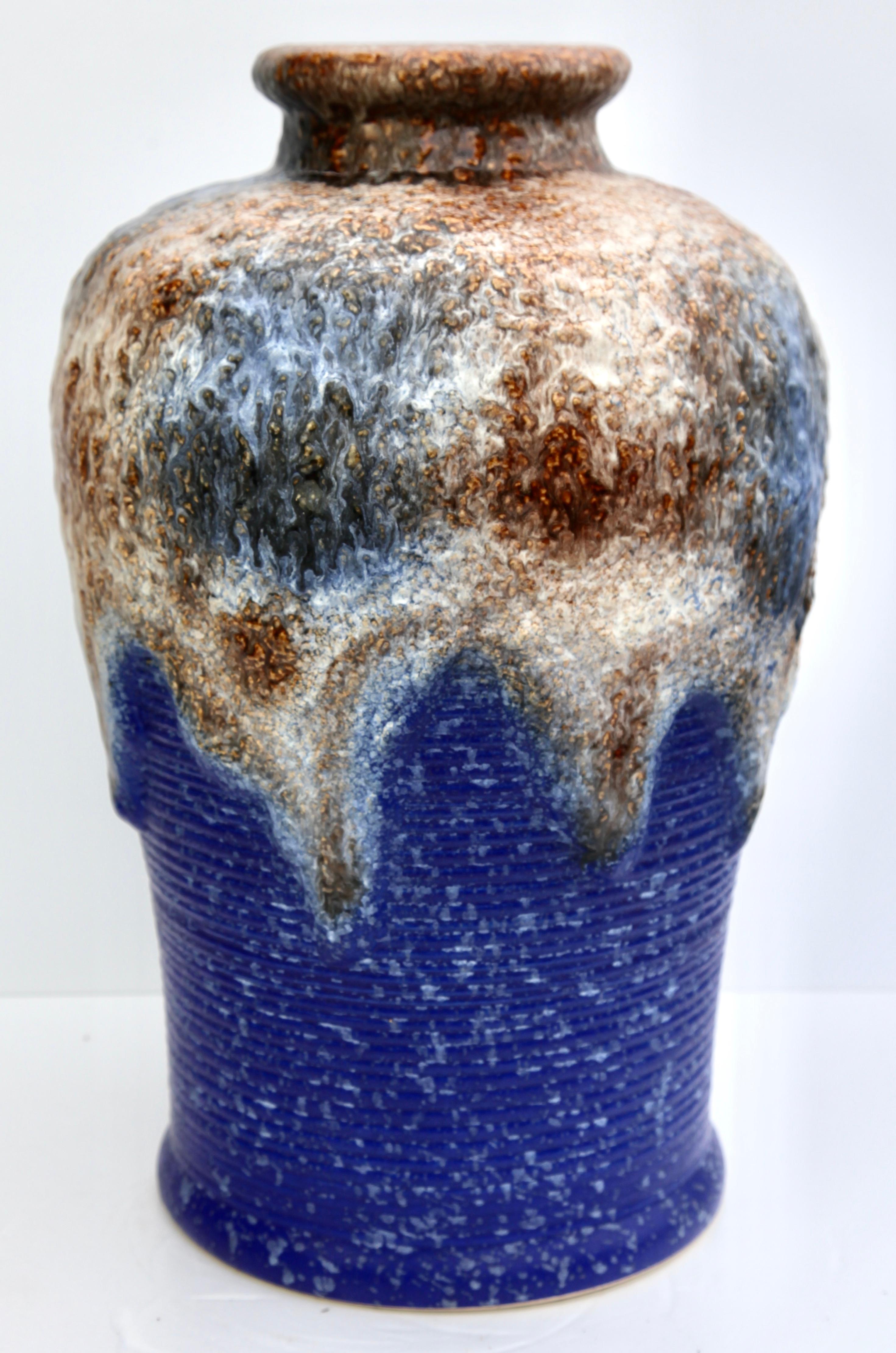 poole pottery volcano vase