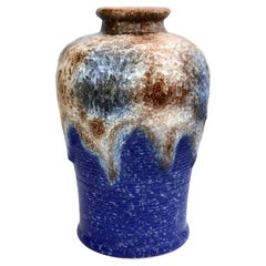 Ice-Blue Fat Lava Floor-Vase by Dumler&Breiden, Model 650-40, 1960-75