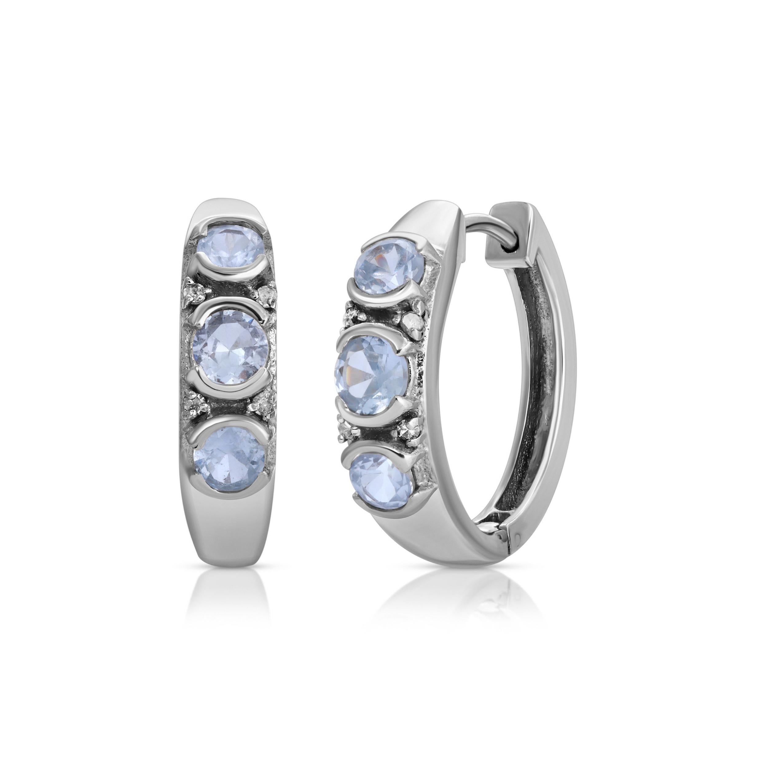 ice blue sapphire earrings