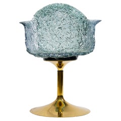 Ice Blue Stitch Swivel Chair - Chaise d'appoint pivotante moderne et luxueuse, cousue à la main