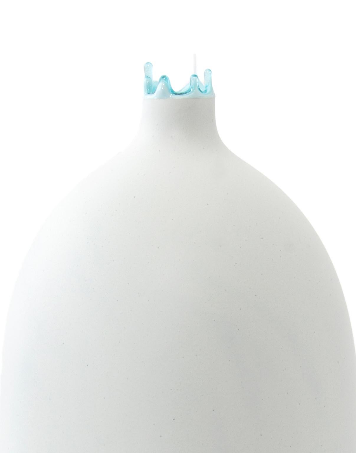 Post-Modern Ice Blue Venus Vase by Elyse Graham For Sale