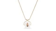 Gaudy Atelier 18k gold resin and diamond Ice Box Necklace