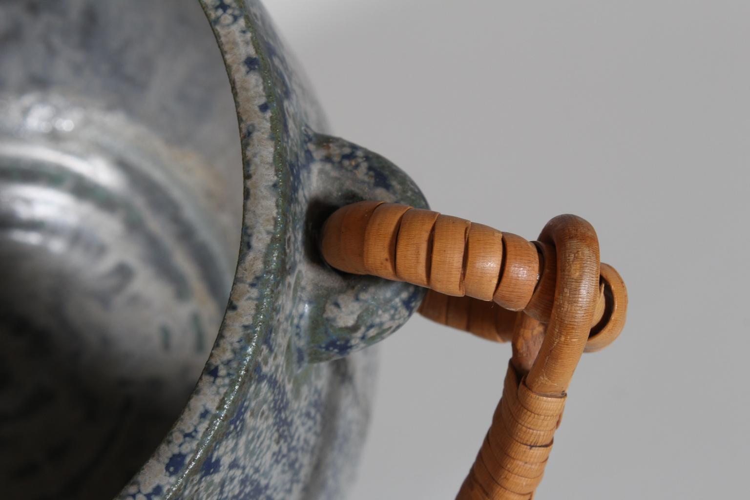 Ice Bucket by Arne Bang, in Glazed Stoneware, circa 1940-1960, Denmark 4