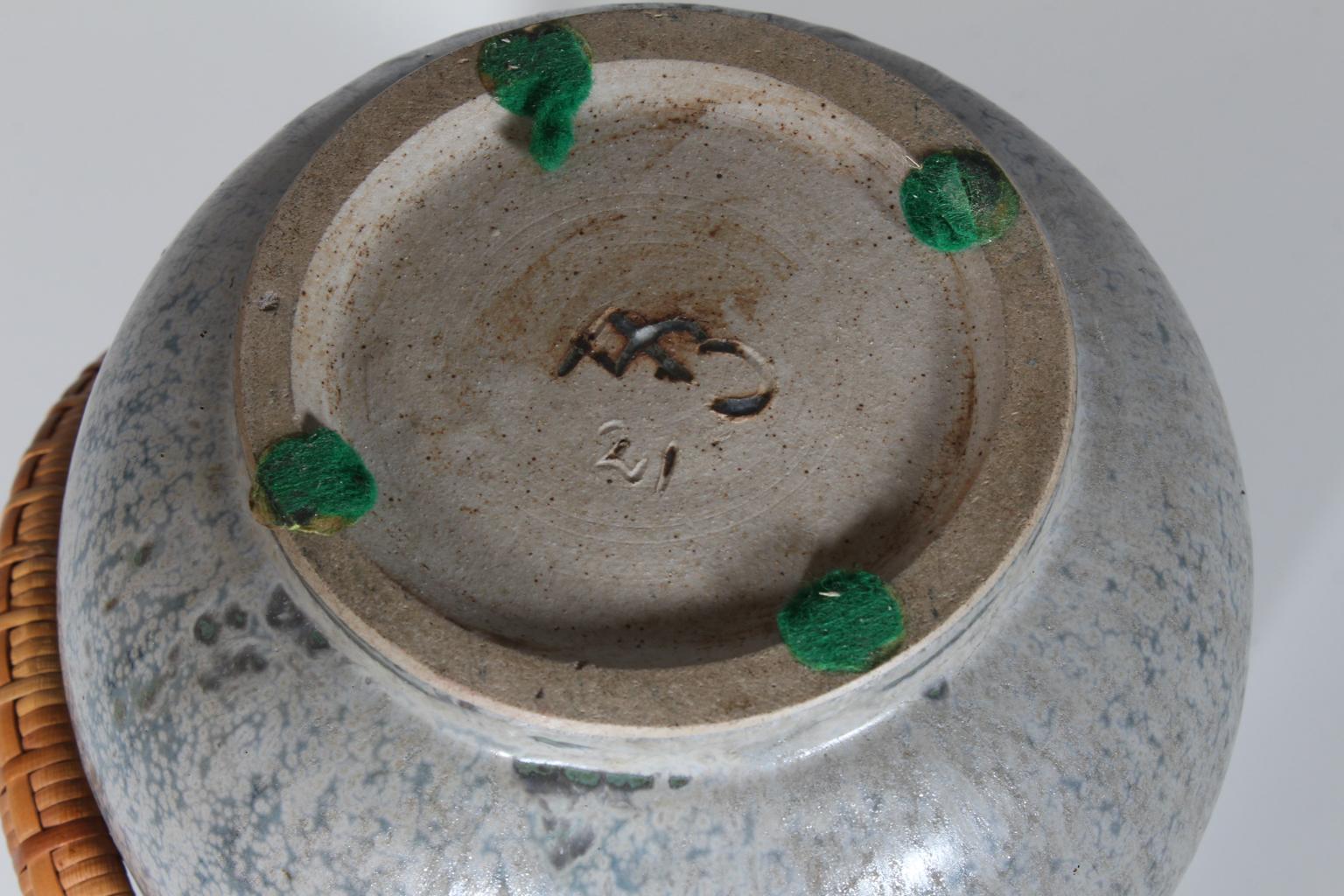 Ice Bucket by Arne Bang, in Glazed Stoneware, circa 1940-1960, Denmark 5