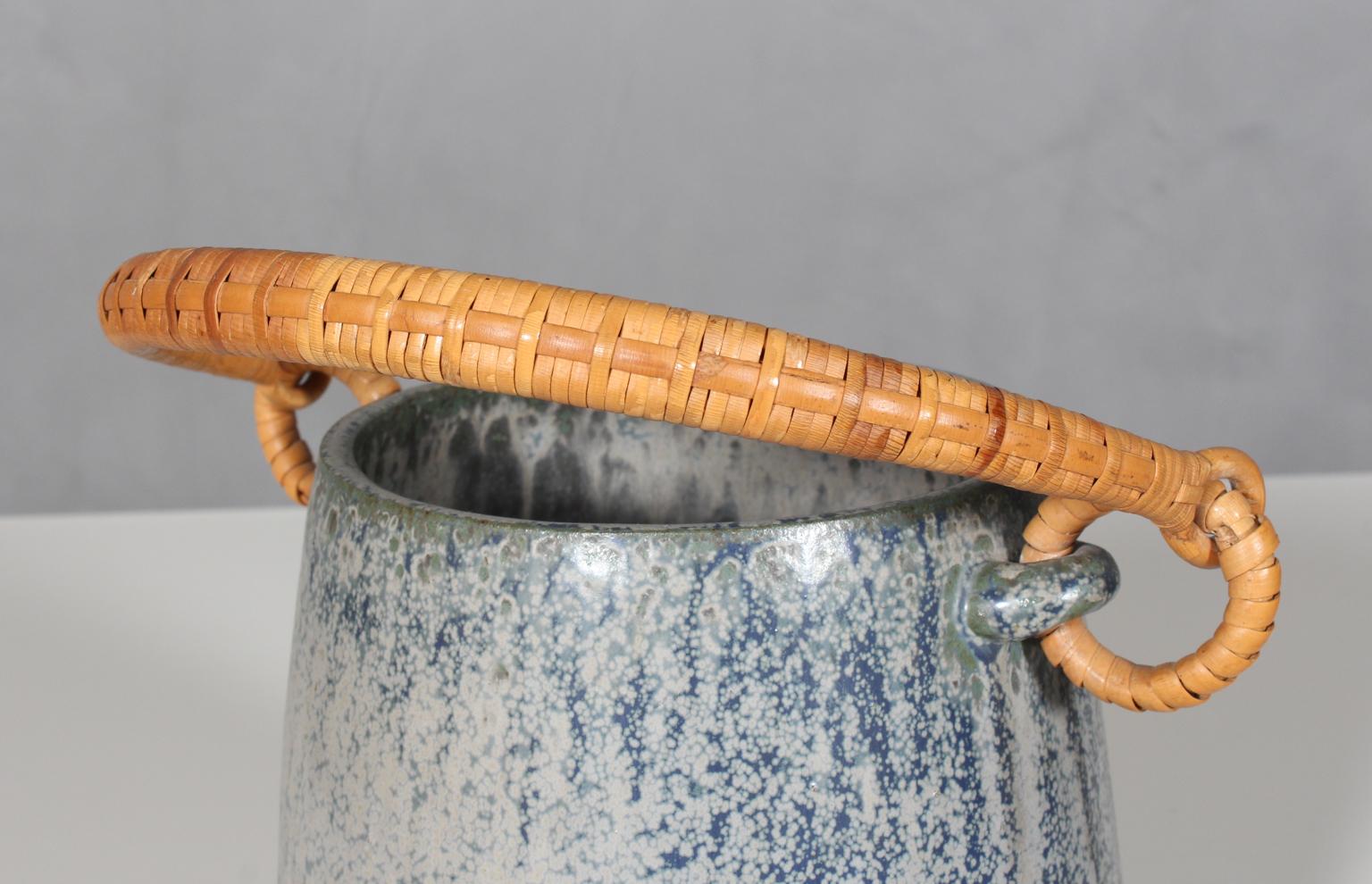 Ice Bucket by Arne Bang, in Glazed Stoneware, circa 1940-1960, Denmark 1