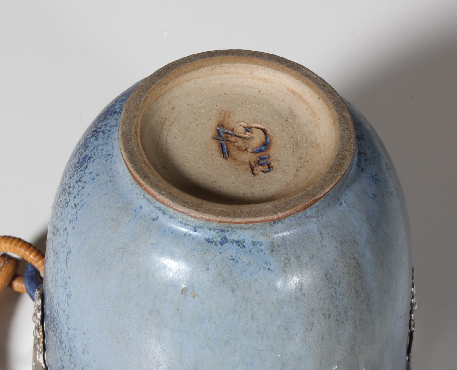 Ice Bucket by Arne Bang, in Glazed Stoneware, circa 1940-1960, Denmark 2