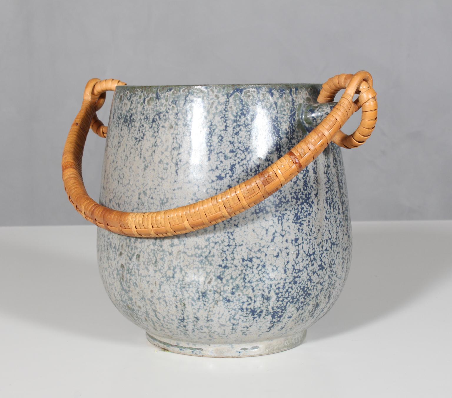 Ice Bucket by Arne Bang, in Glazed Stoneware, circa 1940-1960, Denmark 2