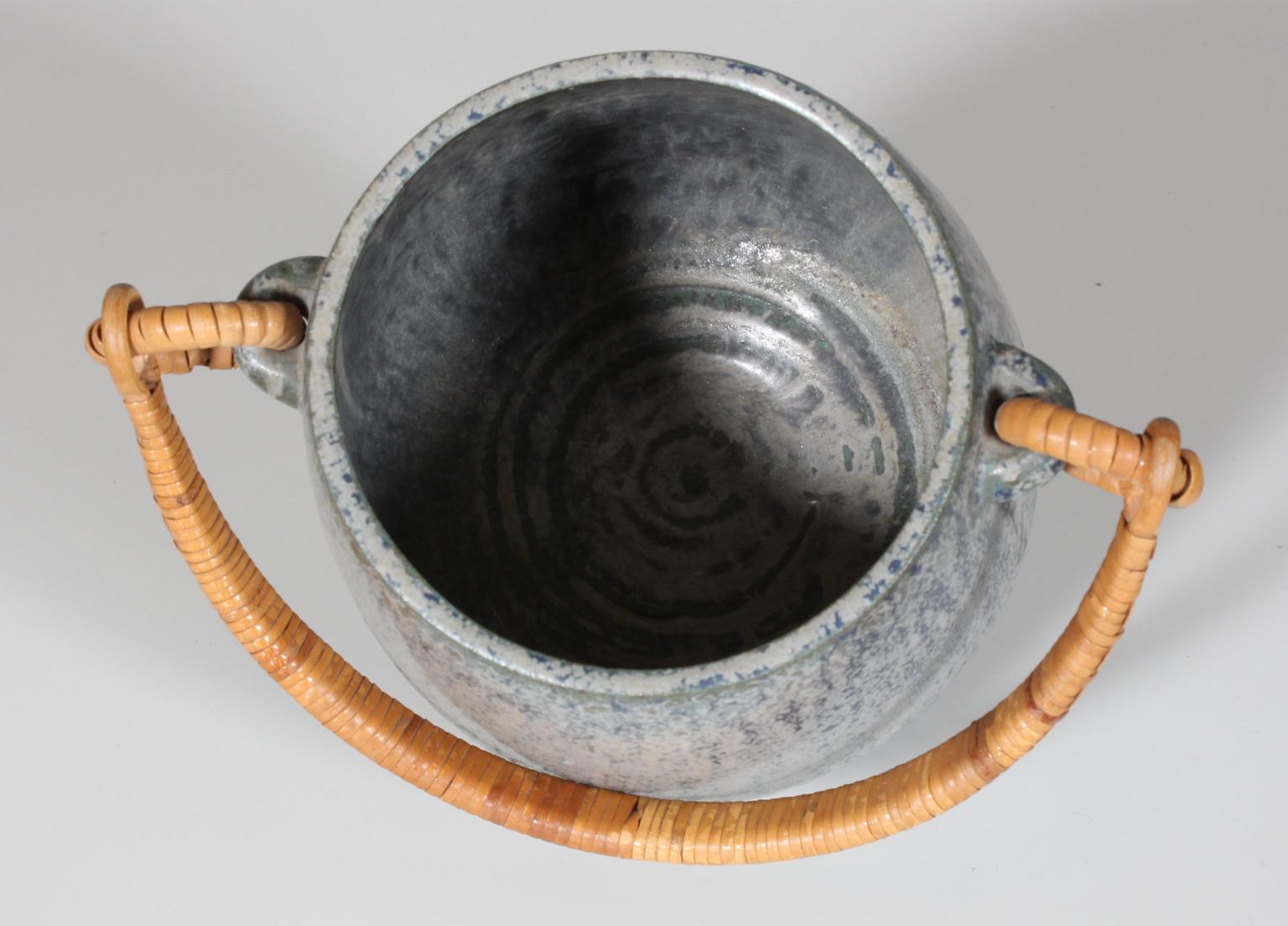 Ice Bucket by Arne Bang, in Glazed Stoneware, circa 1940-1960, Denmark 3