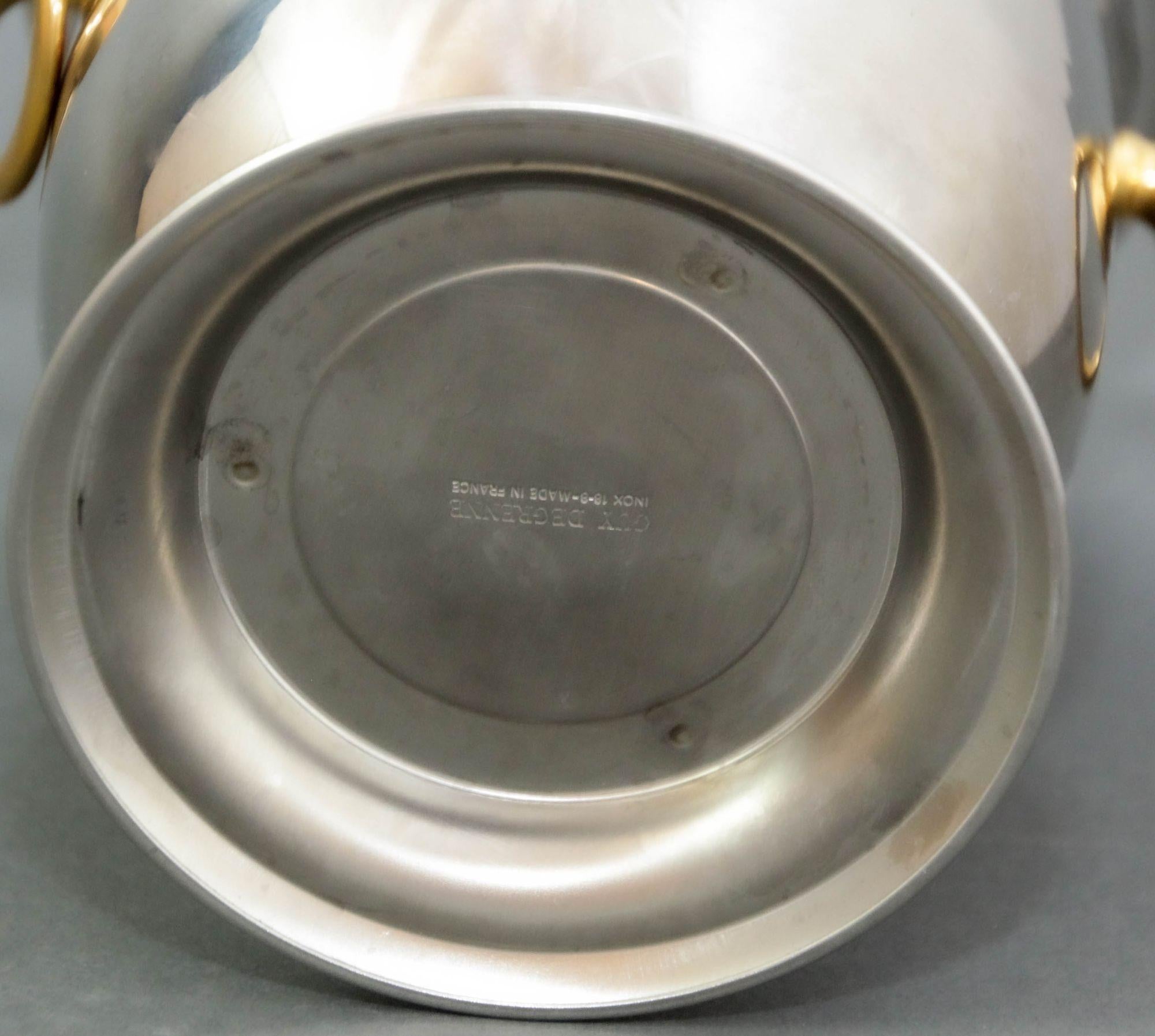 Secchiello per ghiaccio Champagne Wine Chiller Parigi Francia 1970 in vendita 3