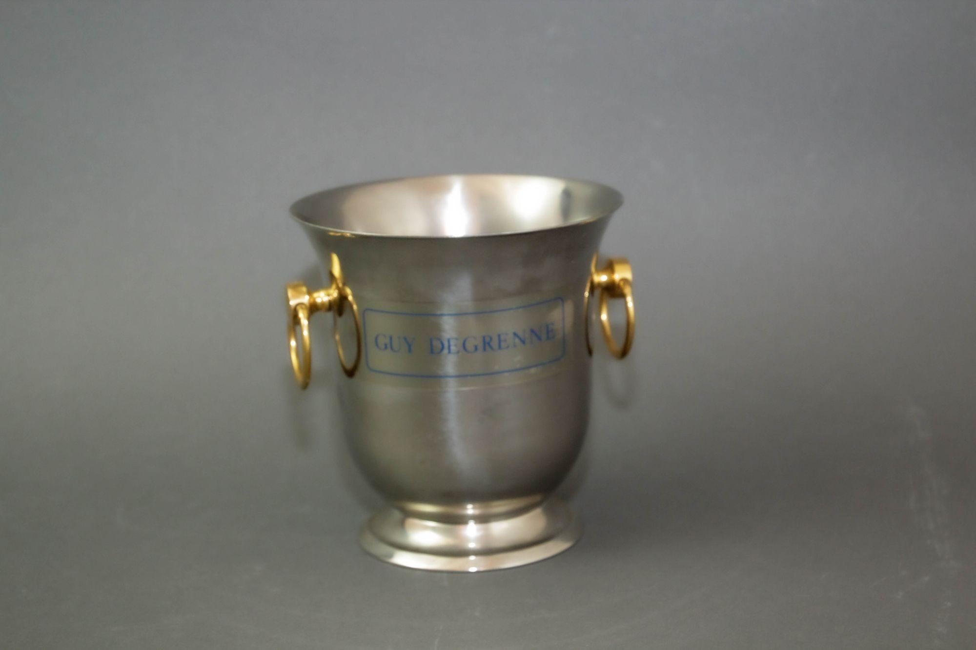 Secchiello per ghiaccio Champagne Wine Chiller Parigi Francia 1970 in vendita 6