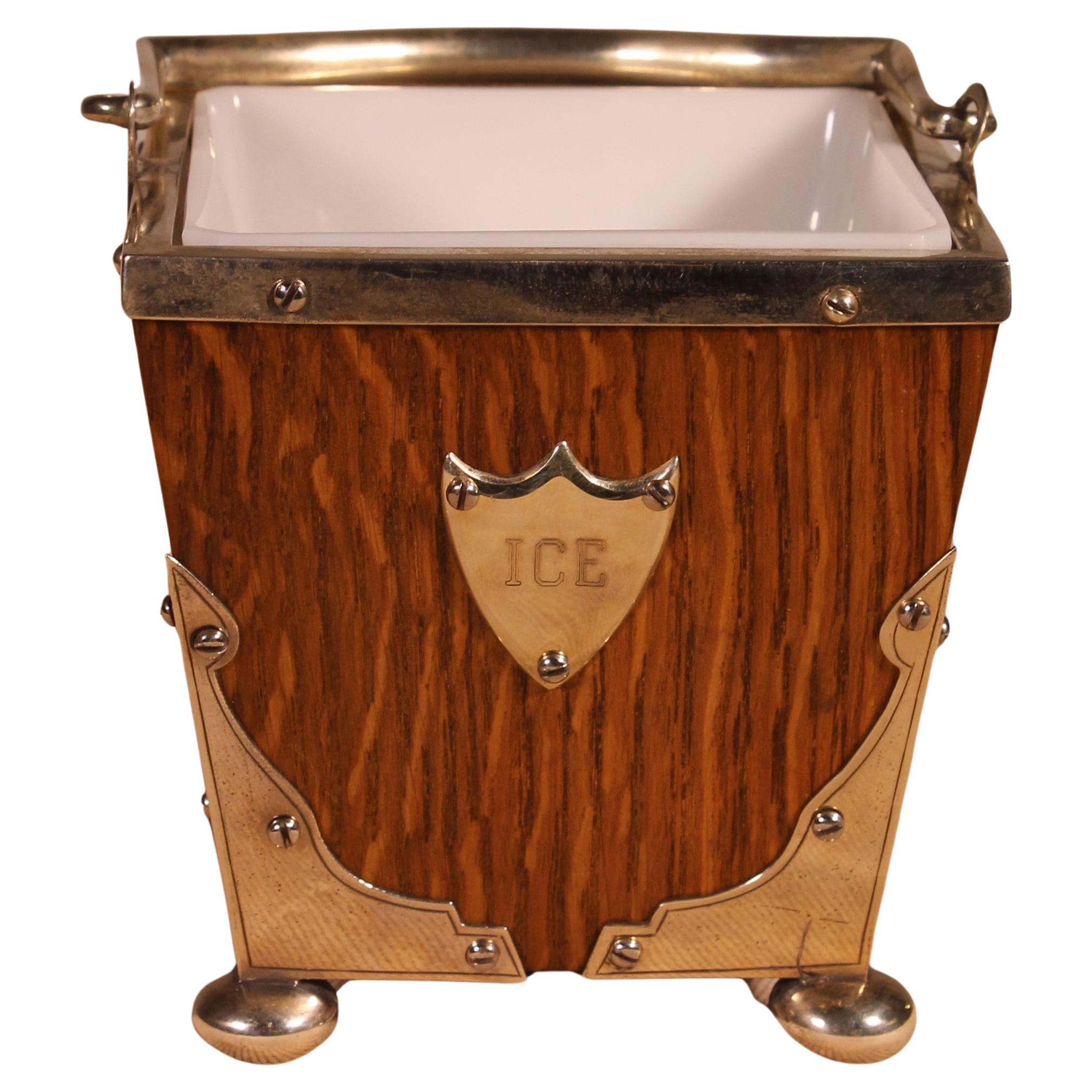 Ice Bucket Circa 1900 For Sale