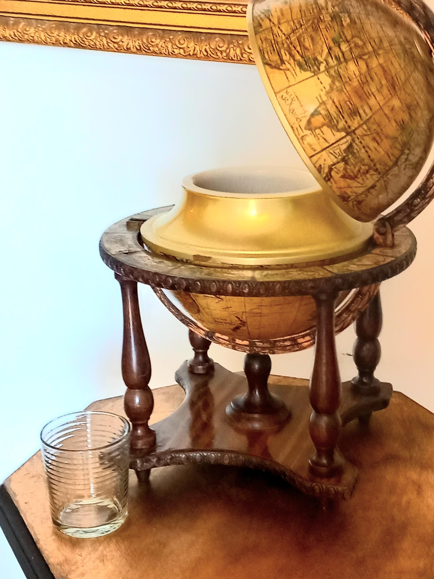  Ice Bucket  Globe  Earth , Large Size Mid 20th Century, 42cm For Sale 6