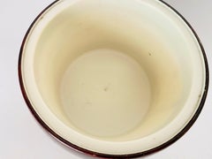 Ice Bucket in Plastic and Metal Switzerland circa 1970 Faux Tortoise Base