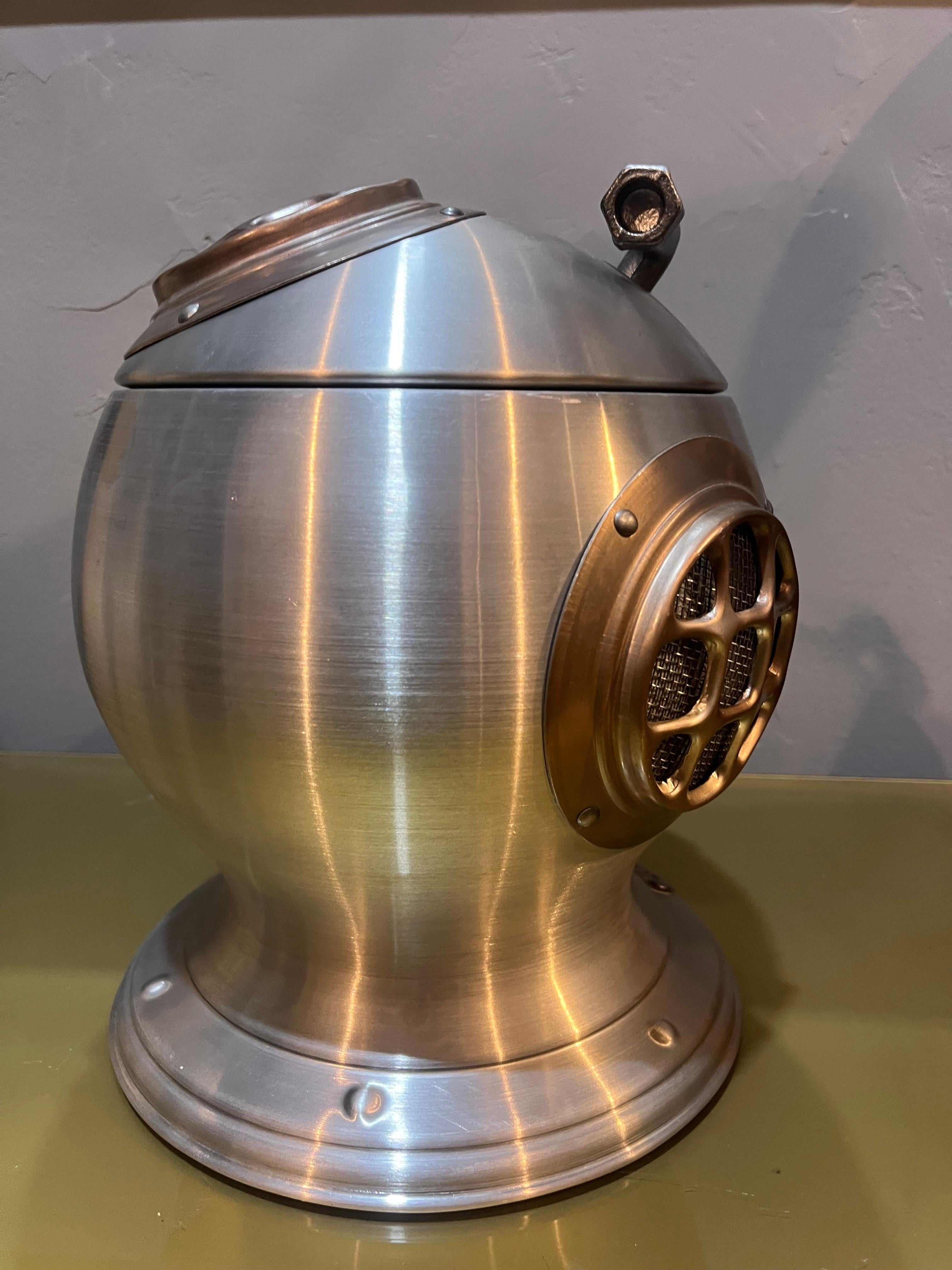 Plastic Ice bucket in the shape of a diving suit in plastic from the 70s, by Novarredo L For Sale