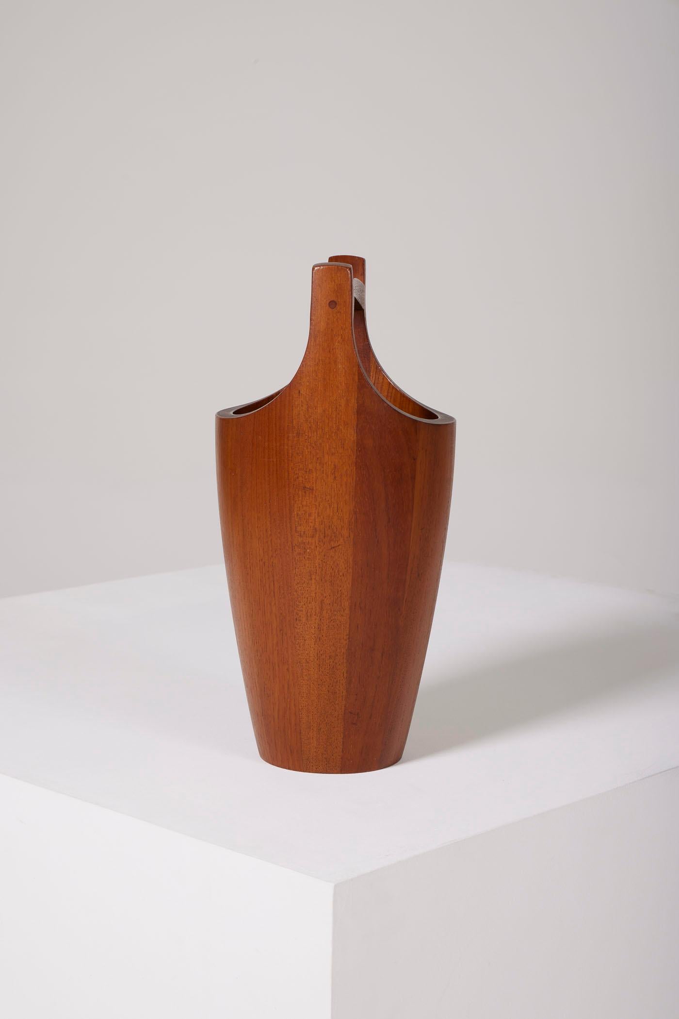 Ice bucket in wood by Jens Quitsgaard For Sale 2