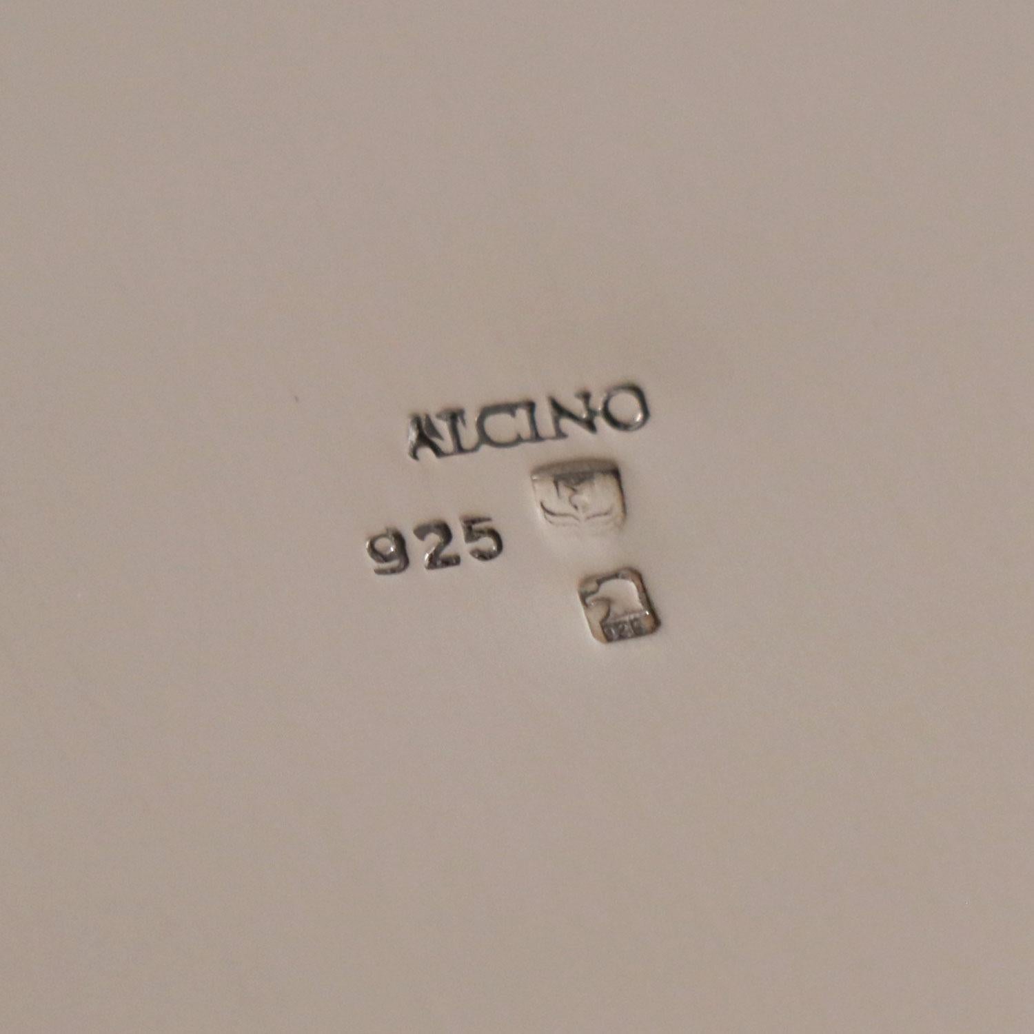 Argento 925 Gufo a forma di secchiello da ghiaccio di Alcino Silversmith 1902 Realizzato a mano in argento sterling in vendita
