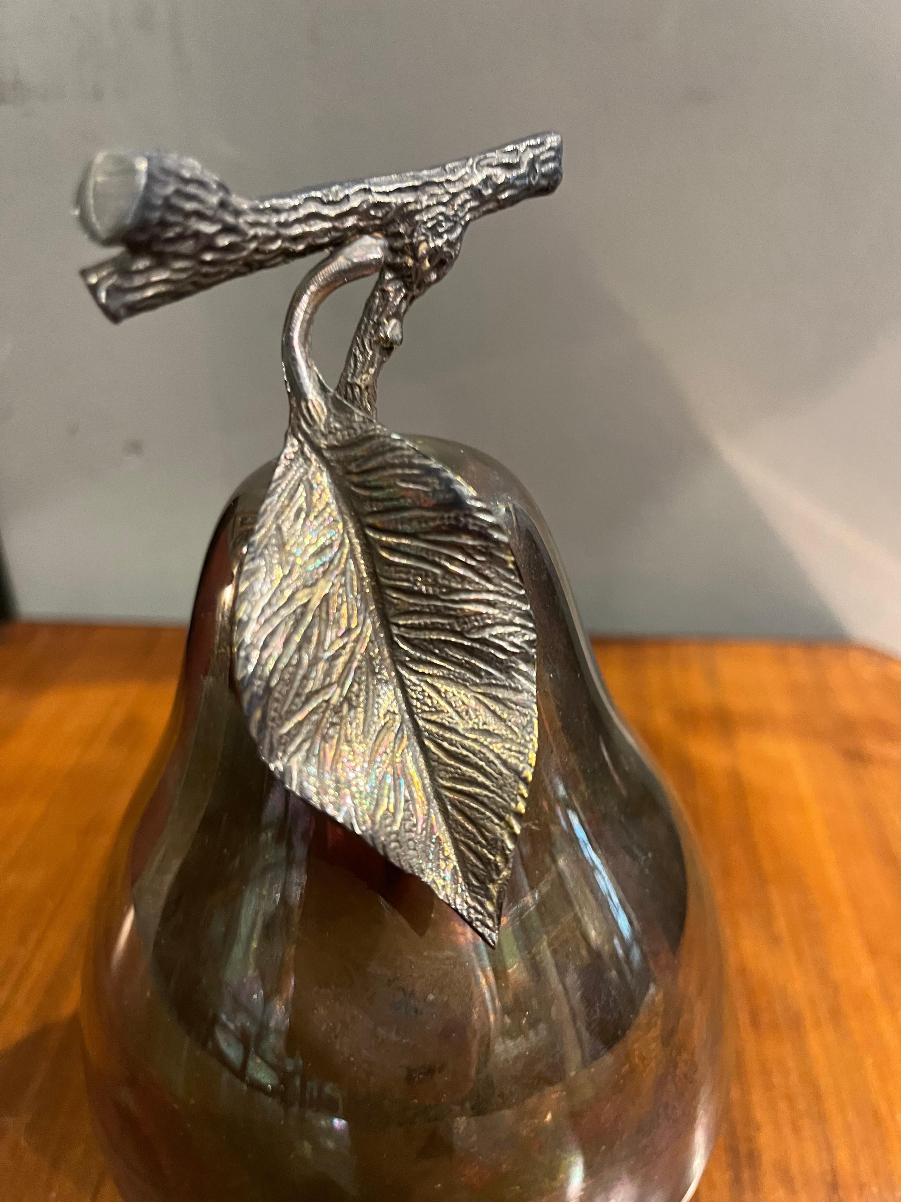 Cubo de hielo en forma de pera Barra de plata Teghini Chapado en plata en venta