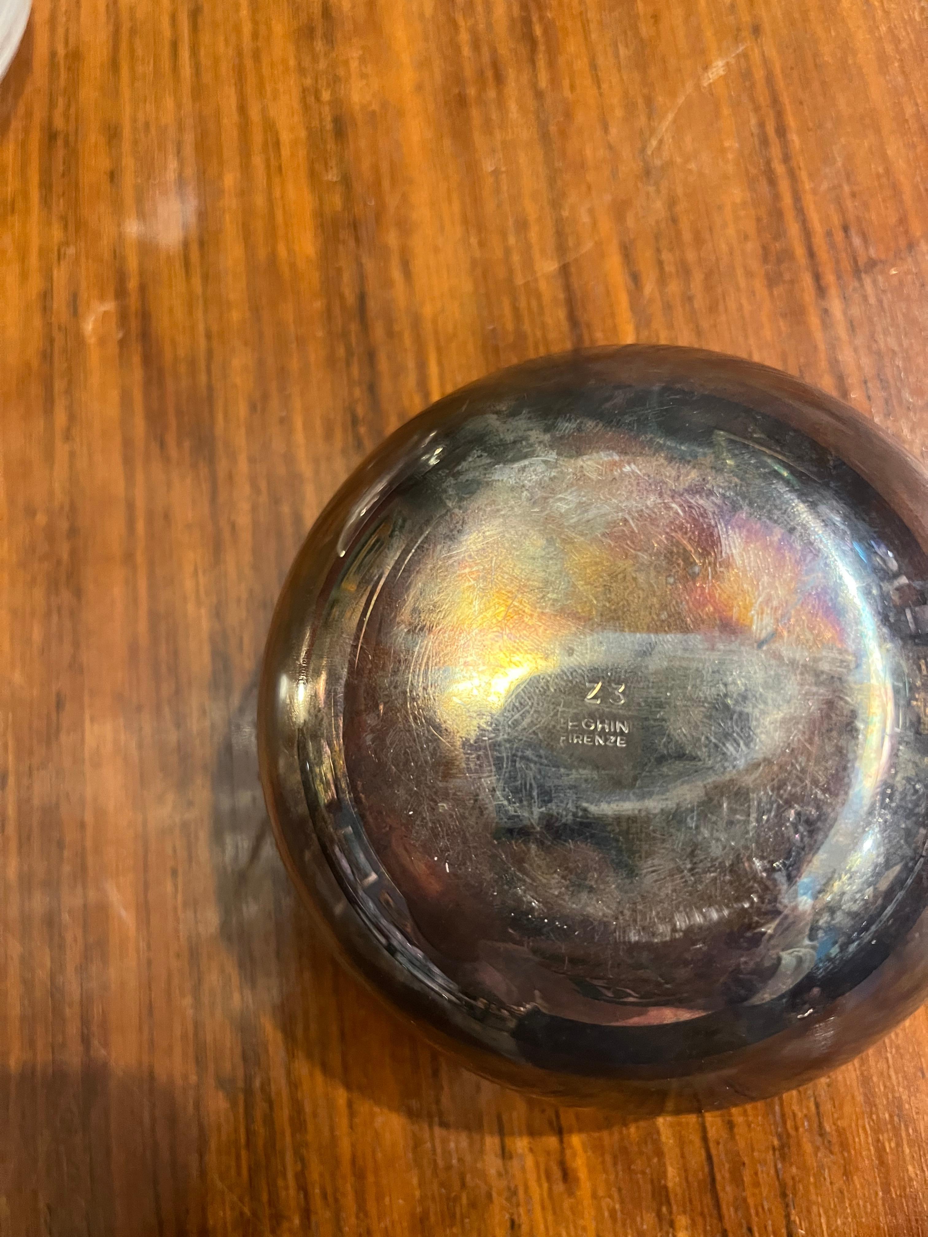 Cubo de hielo en forma de pera Barra de plata Teghini en venta 3