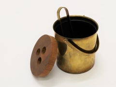 Ice Bucket Set by Arne Jacobsen for Stelton Brassware, 1960s