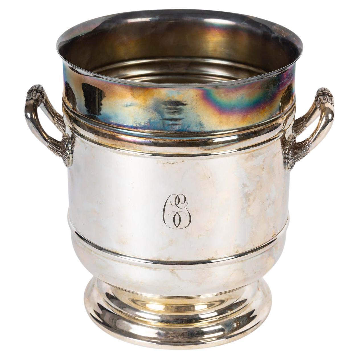 Cubitera, metal plateado, Maison Christofle, hacia 1900.