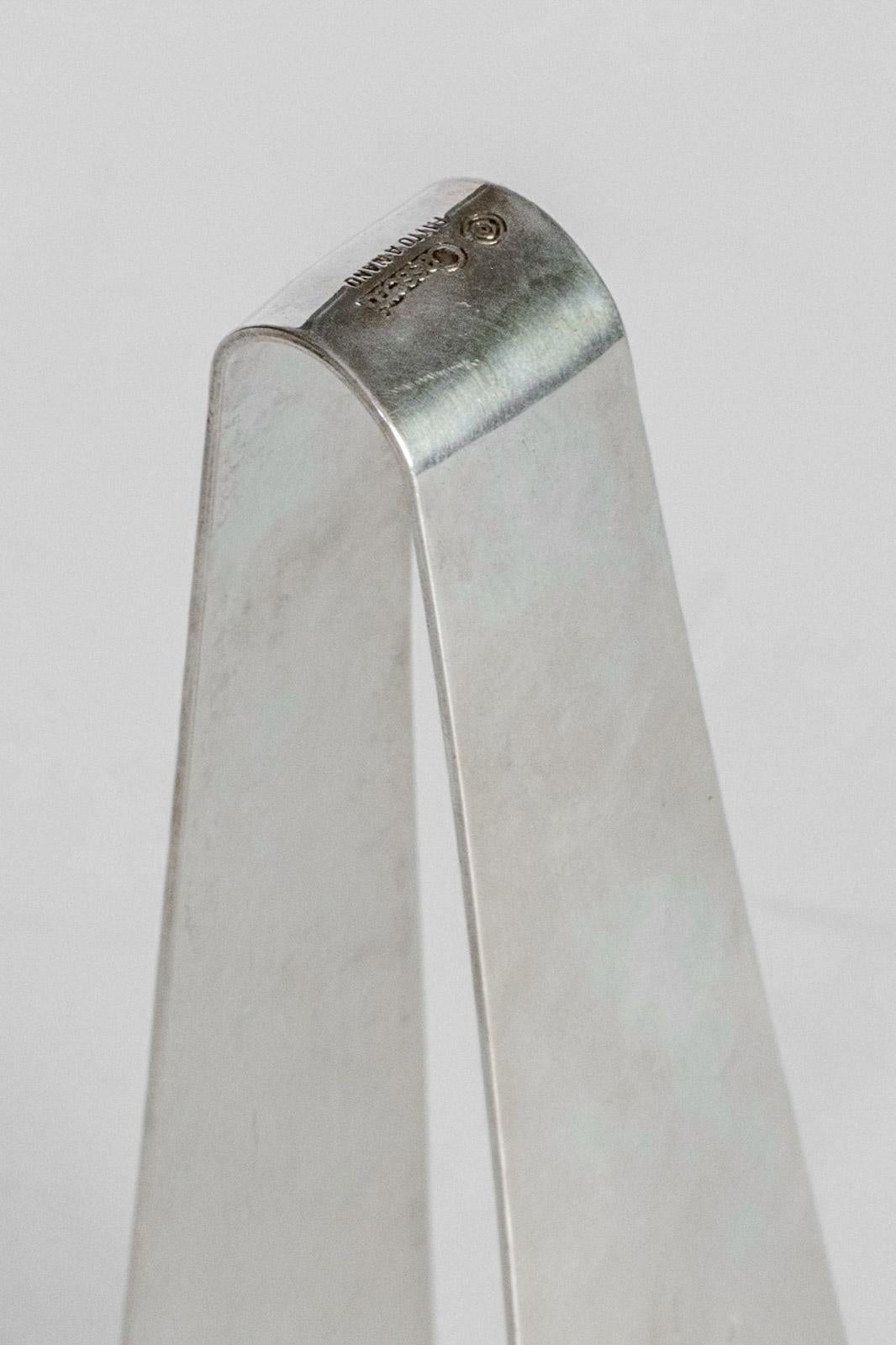 Cubitera con pinzas, Orfebrería Cassetti, Florencia 1968 mediados del siglo XX en venta
