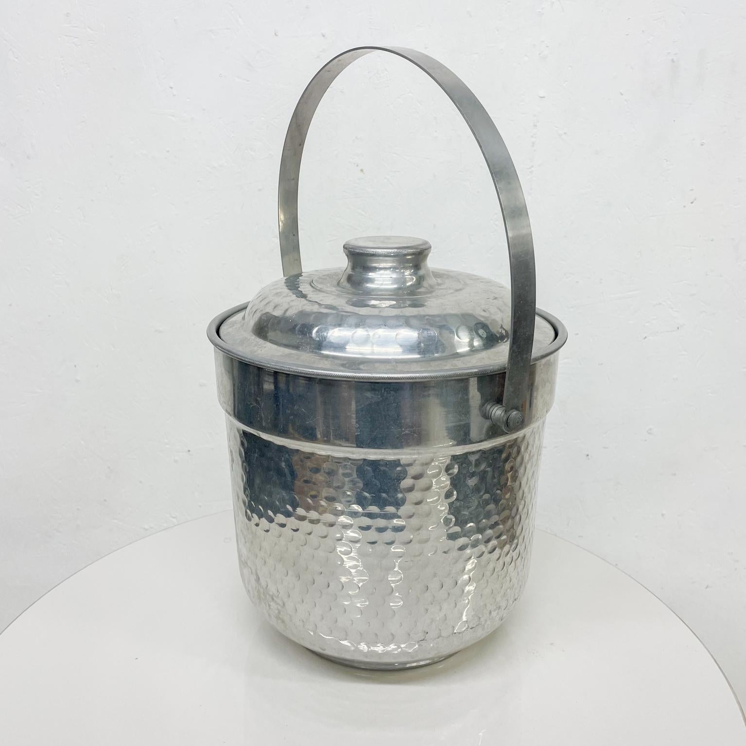 hammered aluminum ice bucket