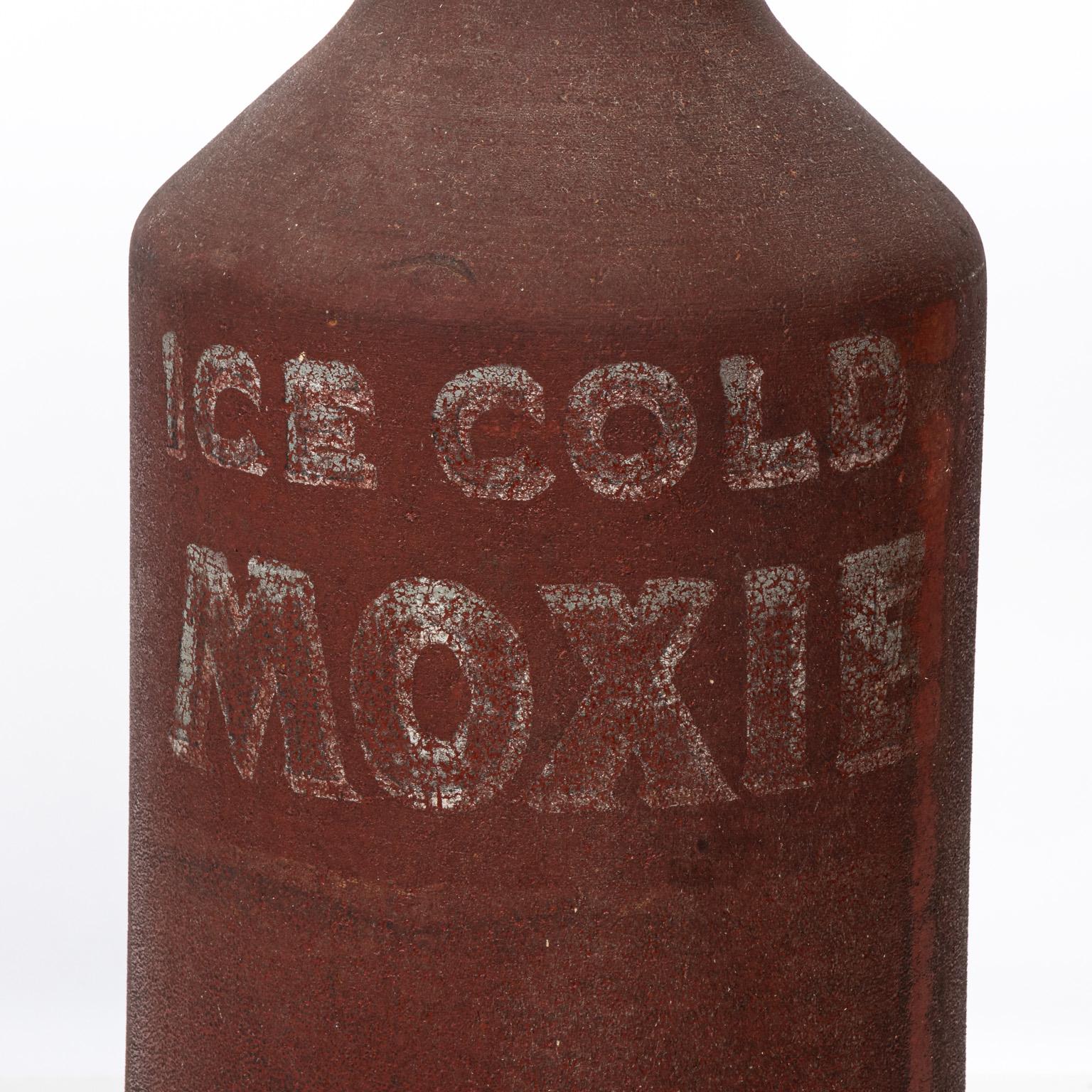 Fiberglass Ice Cold Moxie Advertising Bottle For Sale