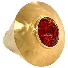 Georg Spreng - Ice Cream Cone Ring 18K Yellow Gold Natural Citrine Madeira orang