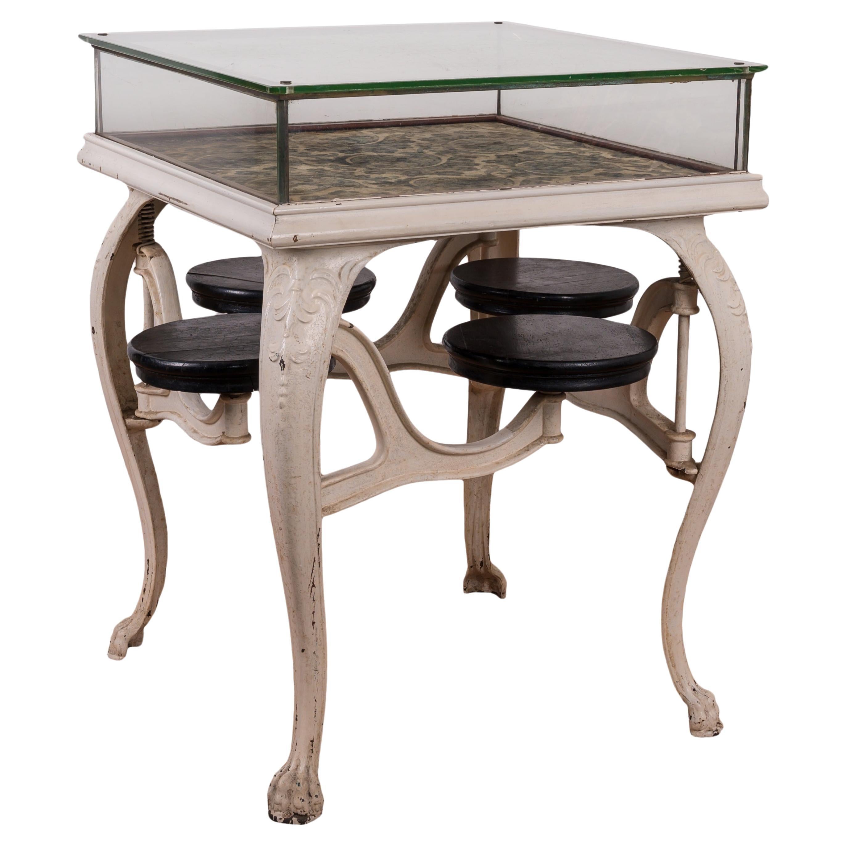 Ice Cream Parlor Display Table, c.1900 For Sale