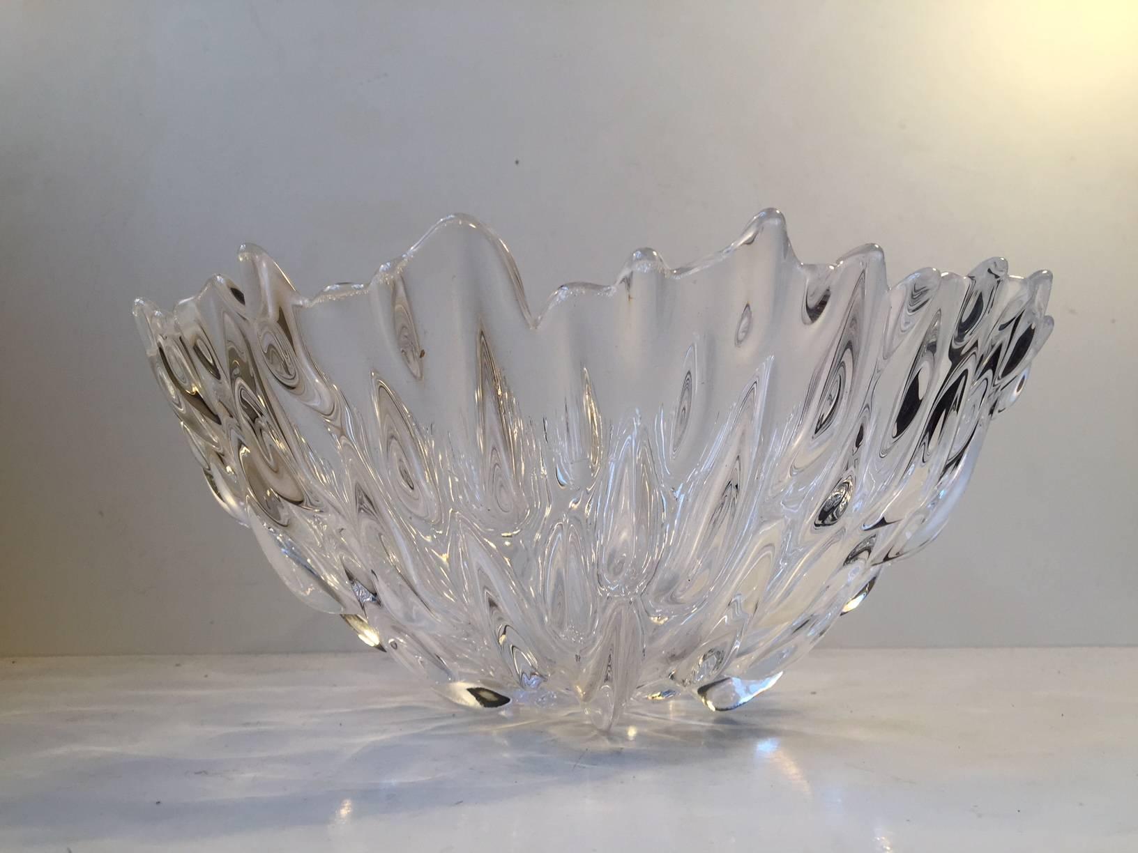 Mid-Century Modern Ice Crystal Bowl by Per Lütken for Royal Copenhagen