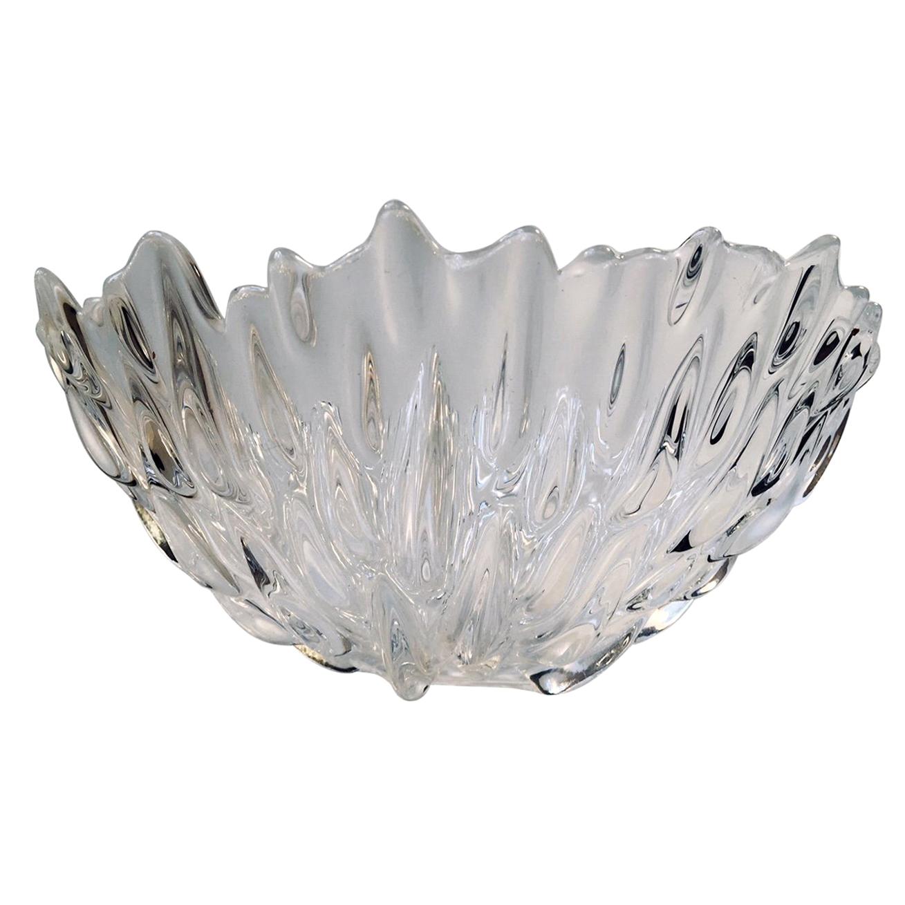 Bol en cristal de glace de Per Ltken pour Royal Copenhagen en vente