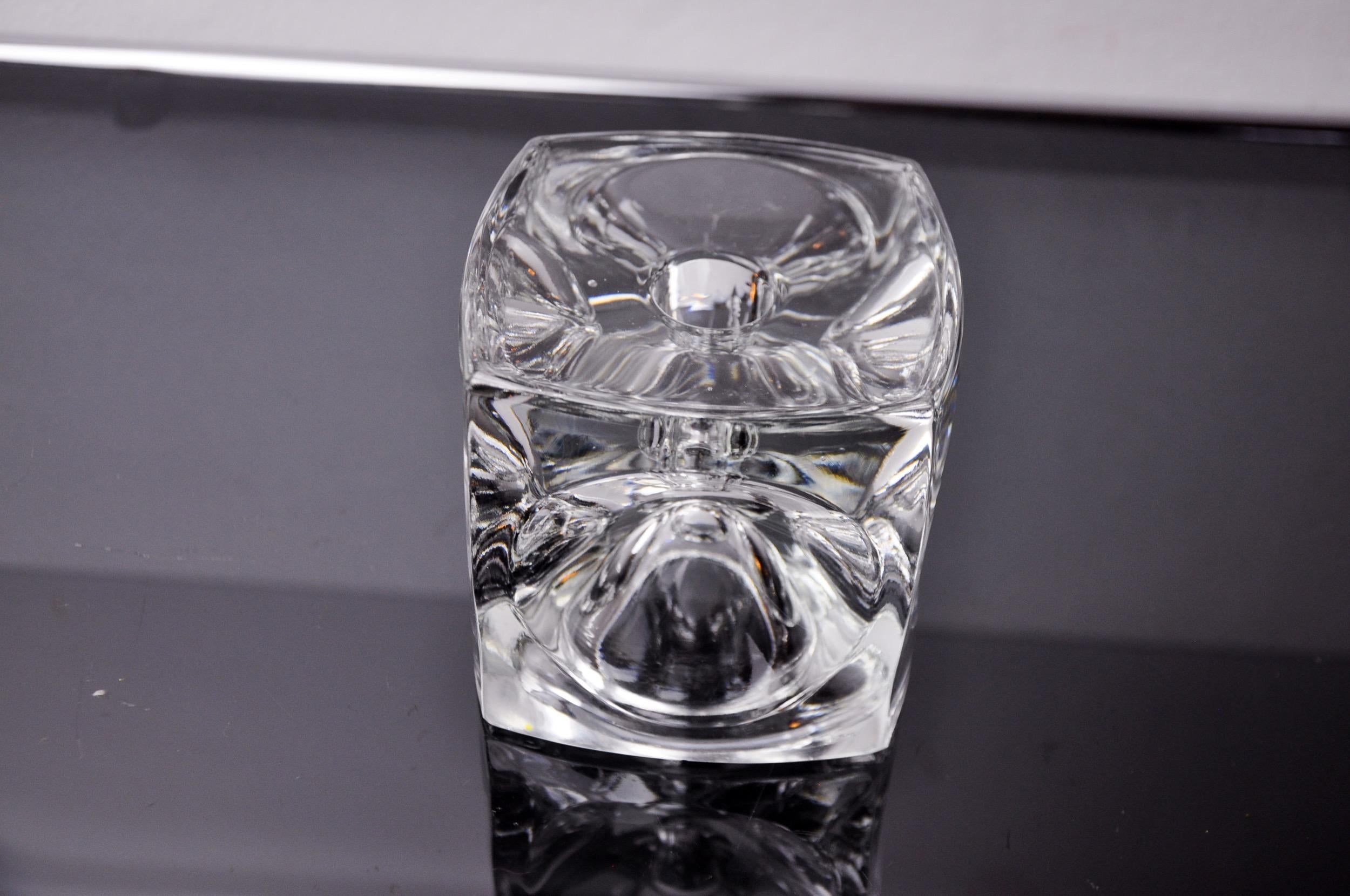 Hollywood Regency Ice cube candle holders by Peill & Putzler, Germany, 1970 For Sale
