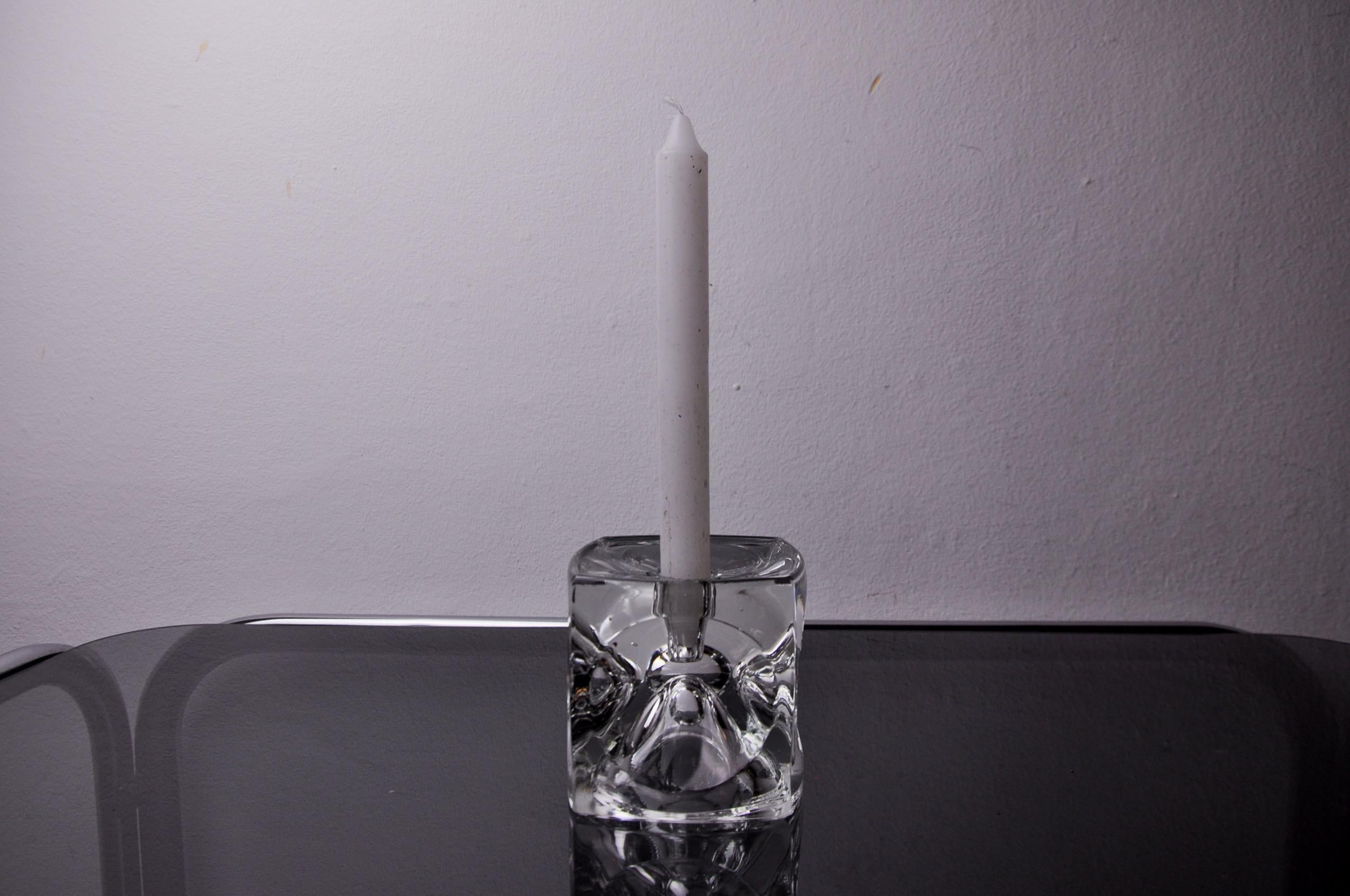 Late 20th Century Ice cube candle holders by Peill & Putzler, Germany, 1970 For Sale