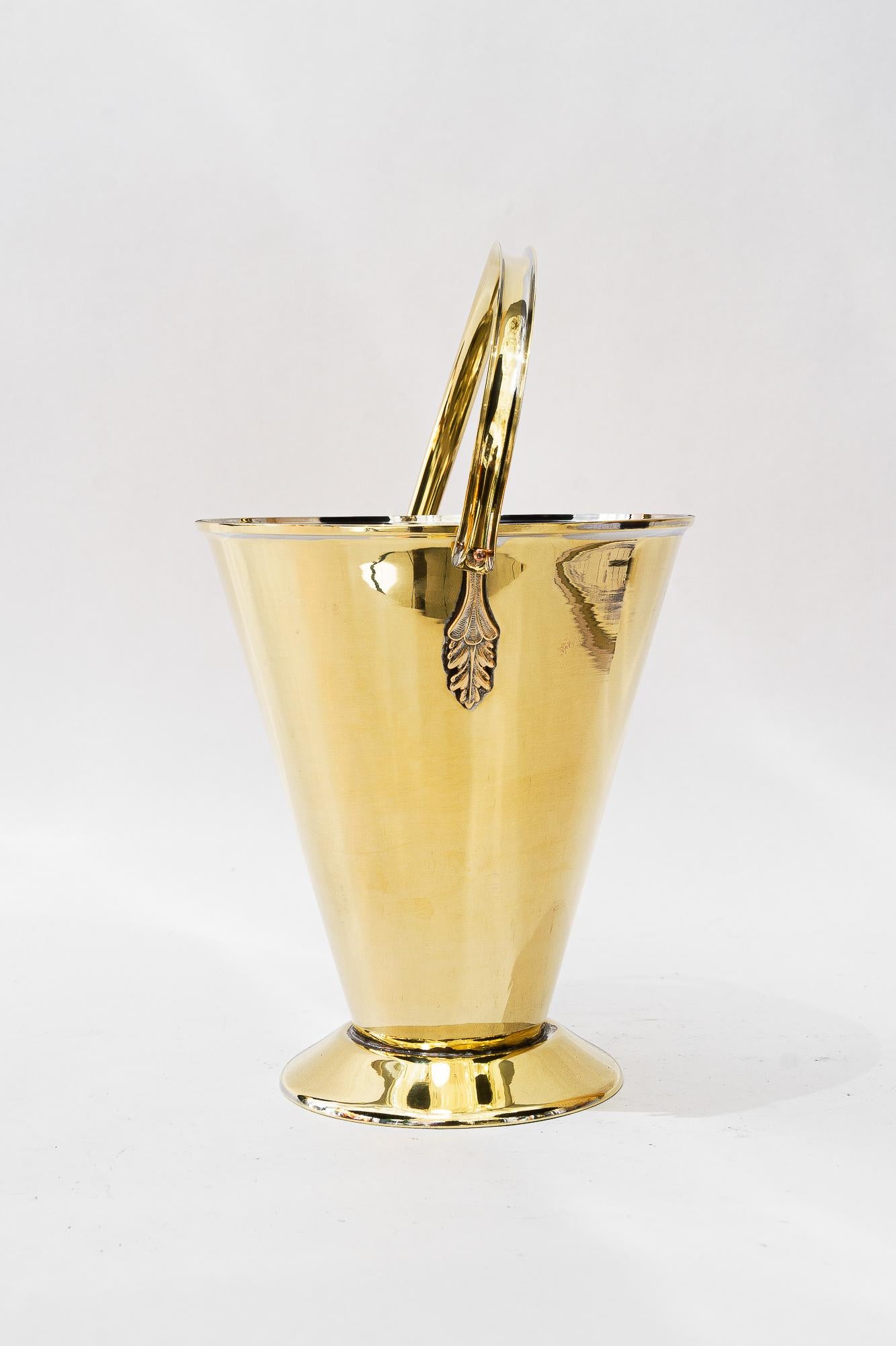 Ice Cube Holder, 1920s
Brass polished and stove enameled