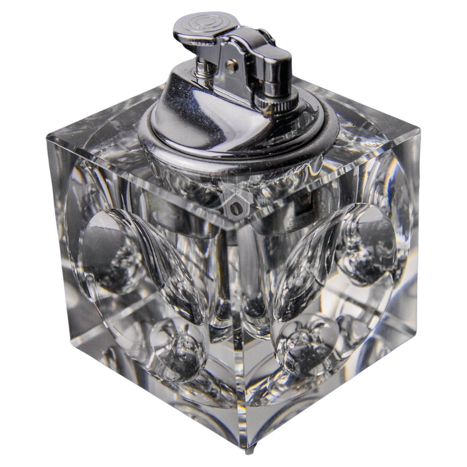 Accendino per cubetti di ghiaccio di Antonio Imperatore, vetro di Murano, Italia, 1970