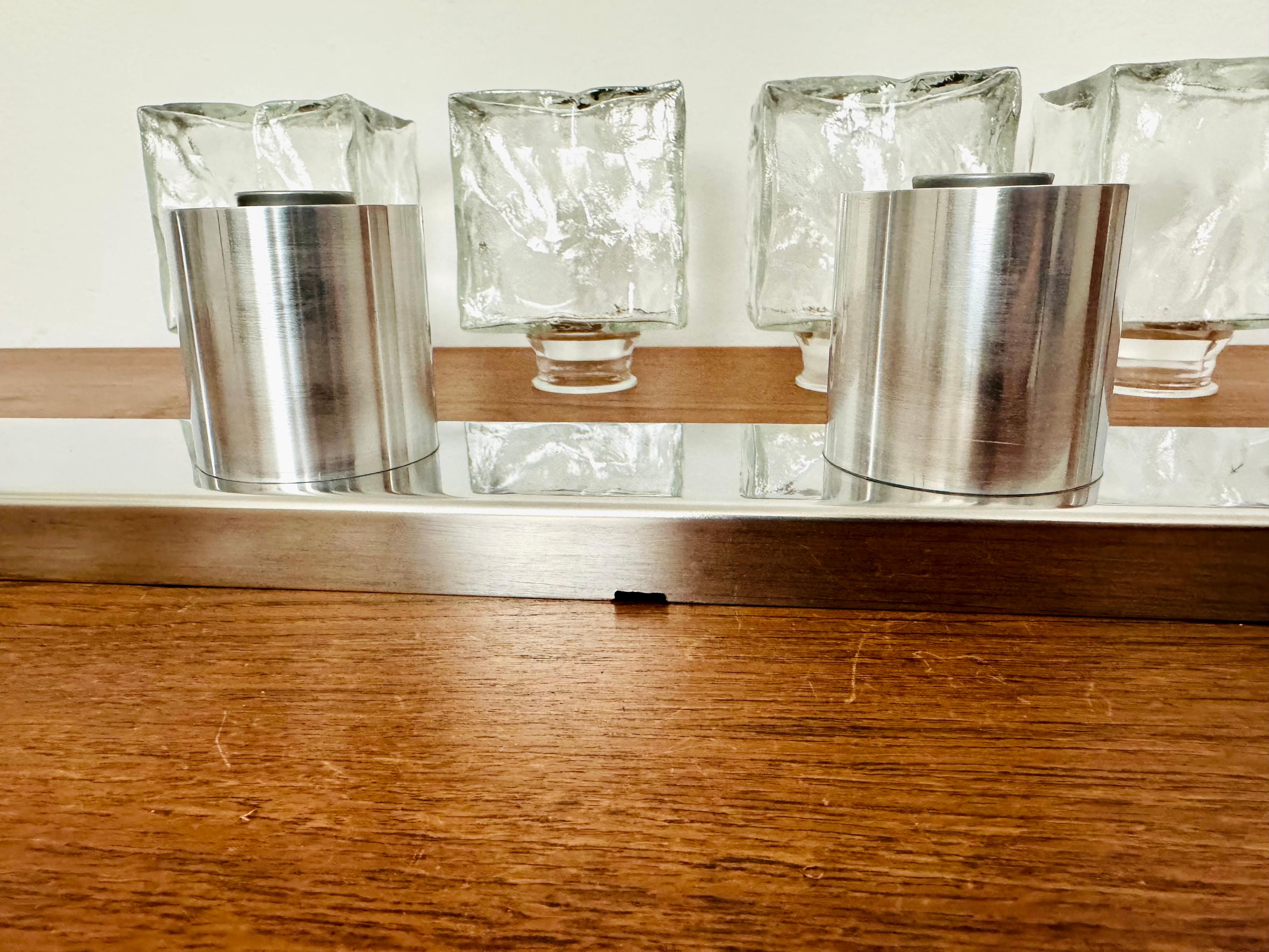Ice Cube Wall Lamp or Flush Light by J.T. Kalmar For Sale 8