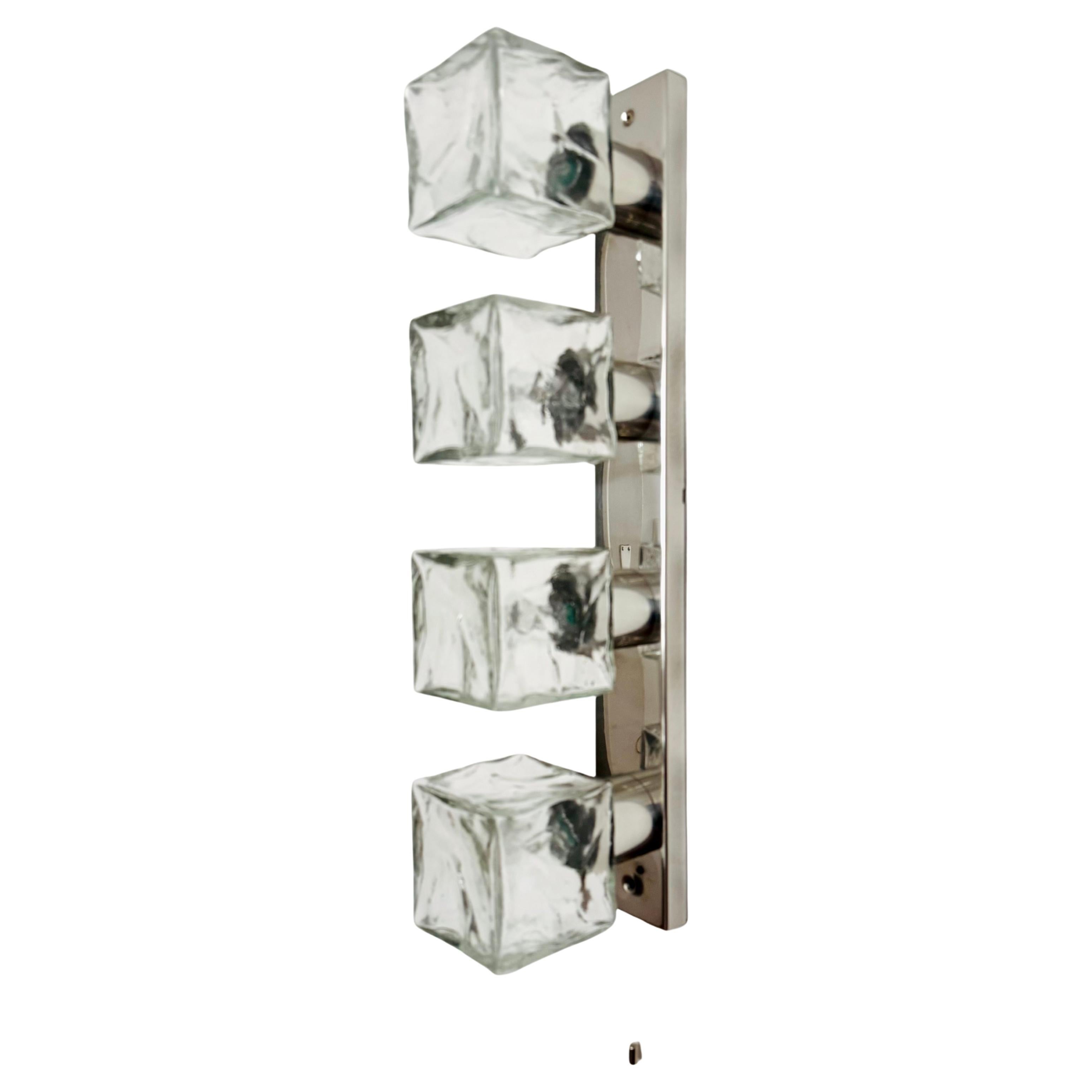 Ice Cube Wall Lamp or Flush Light by J.T. Kalmar