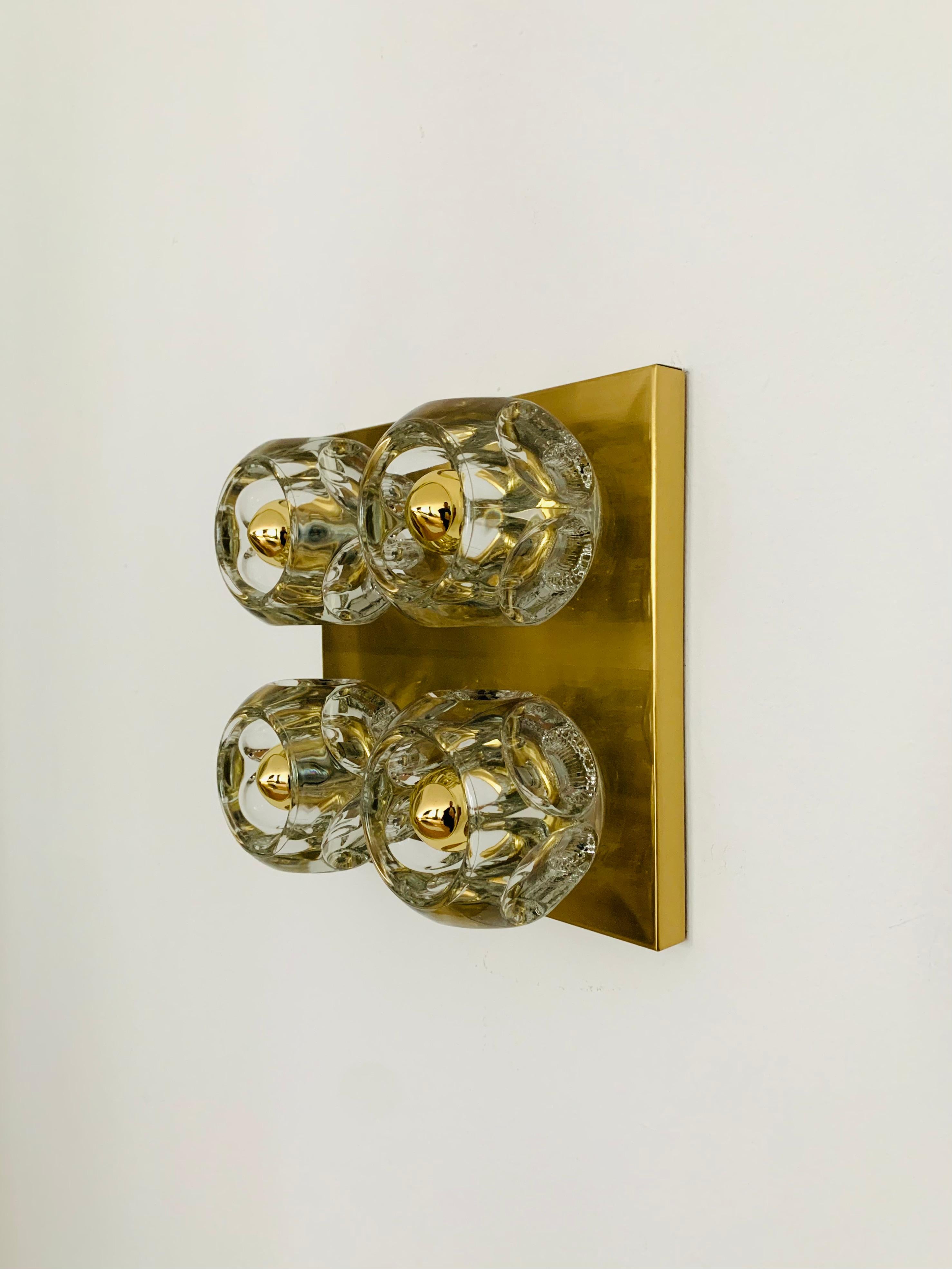 Ice Cube Wall or Ceiling Lamp by Peill and Putzler In Good Condition For Sale In München, DE