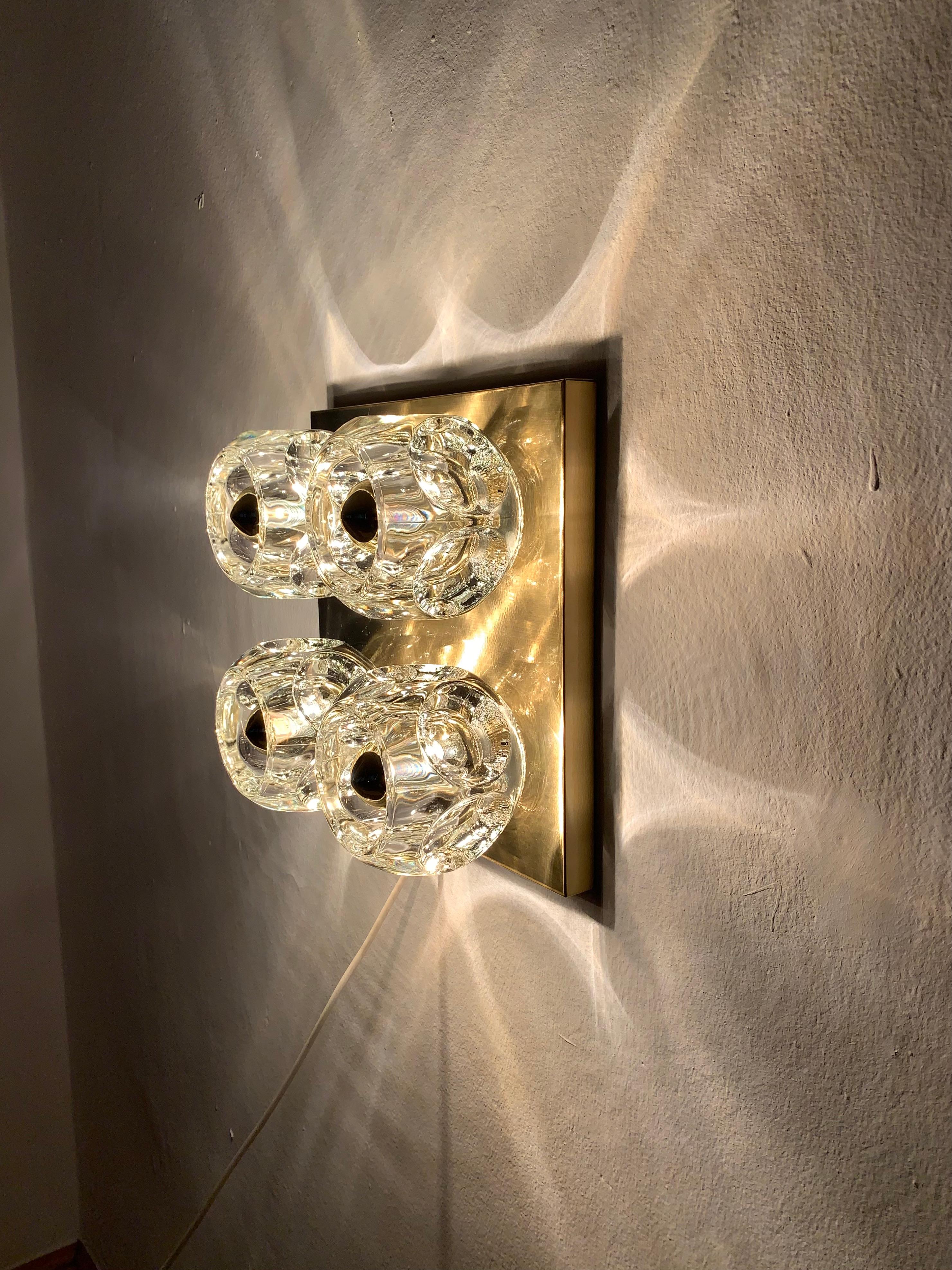 Ice Cube Wall or Ceiling Lamp by Peill and Putzler In Good Condition In München, DE